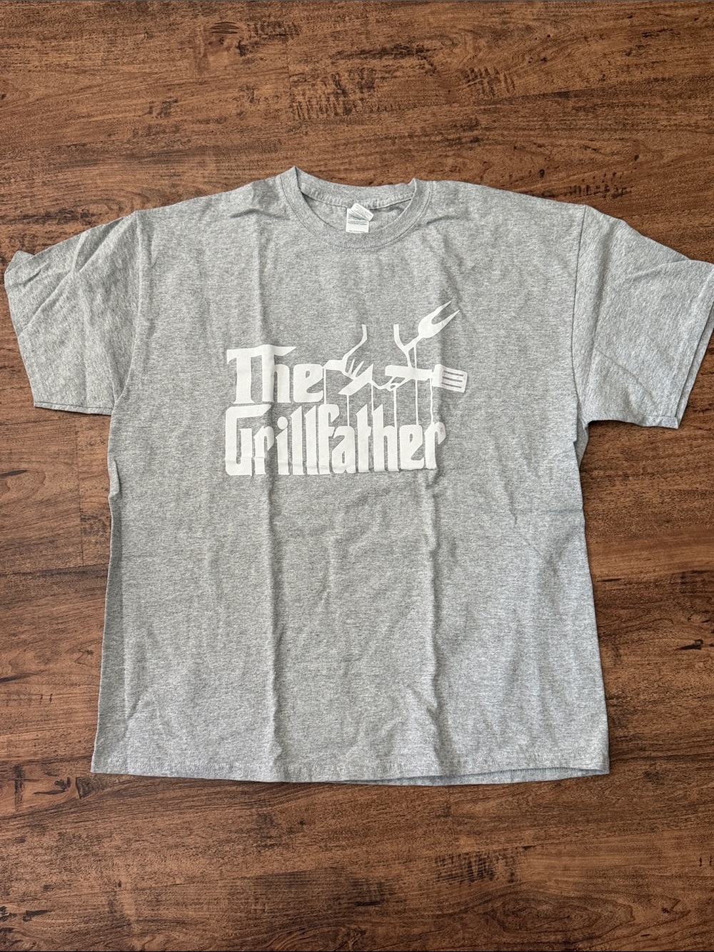 The Grillfather Graphic Tee - Grey size xl